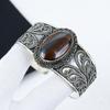 Natural Iron Tiger Eye Gemstone Handmade 925 Sterling Silver Cuff Bangle, Iron Tiger Eye Bangle,For Wife, Unisex Bangle, Wadding GIfts