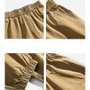 Spring and Autumn Loose Straight Leg Casual Pants Japanese Fashion Brand Cargo Pants Men's Solid Color Everything Wide Leg Corset Pants