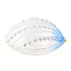Crystal Shell Metal Craft Jewelry Box, 1PC Trinket Box Necklace Earring Bead Box Small Wedding Decor Party Favor Gift
