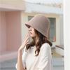 Bucket Hat Women's Face Revealing Small Spring and Summer Sunshade Hollow Thin Breathable Sun Hat Bucket Basin Hat