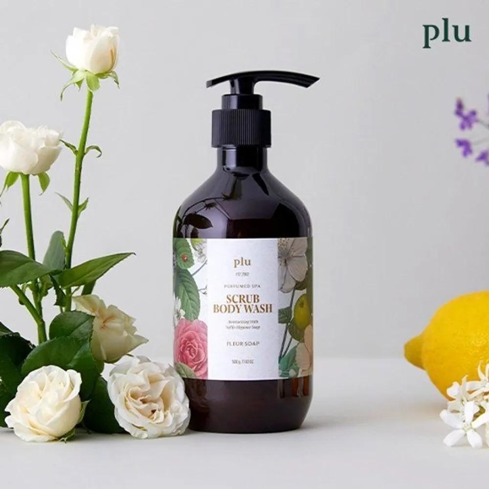Plu Perfumed Spa Scrub Body Wash 500g (Select 1 of 4)