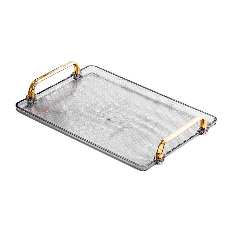 Rectangular Multi-Functional Tray for Snacks, Fruits, and Cups - Simple Style Creative Display