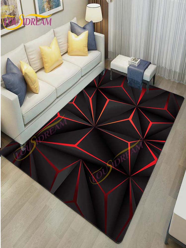 3D Vortex Illusion Rug Abstract Rug Modern Carpets for Living Room Area Rug Non Slip Floor Rug Teen's Rug Game Room Rug Play Mat