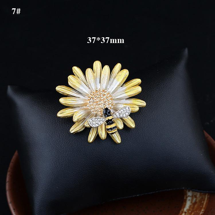 Mode Farbe Biene Tier Brosche Zubehör Anstecknadel Süßes Insekt Metall Kragennadel Broschen