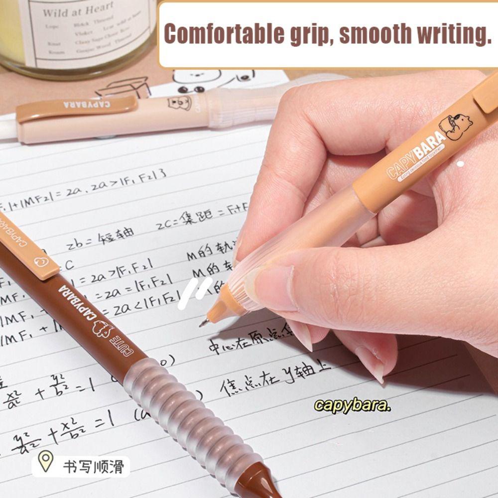 5PCS/Set Press Type Gel Pen ST Tip Ballpoint Pen Multifunctional Writing Tool School Office