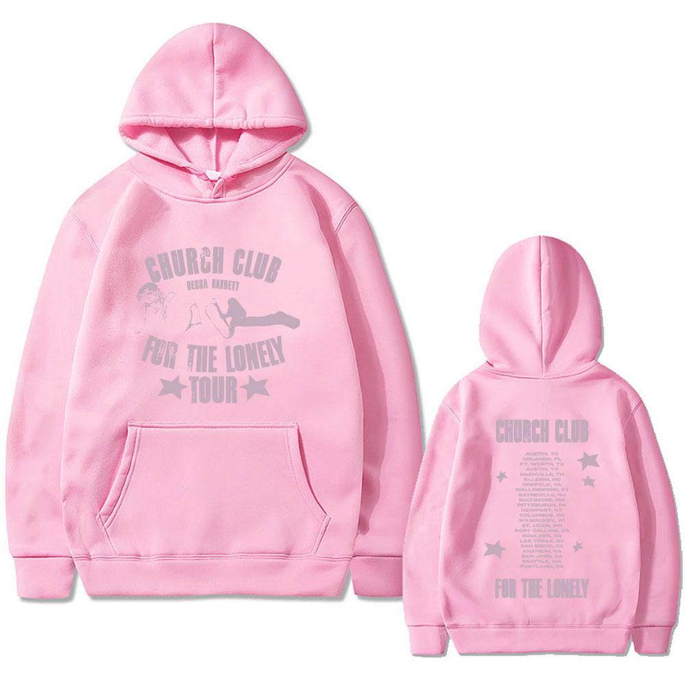 Warm Nessa Barrett Church Club for Solid Tour Men's fashion Pop Punk streetwear hoodie