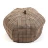 Universal Chemistry Beige Glen Check Beret