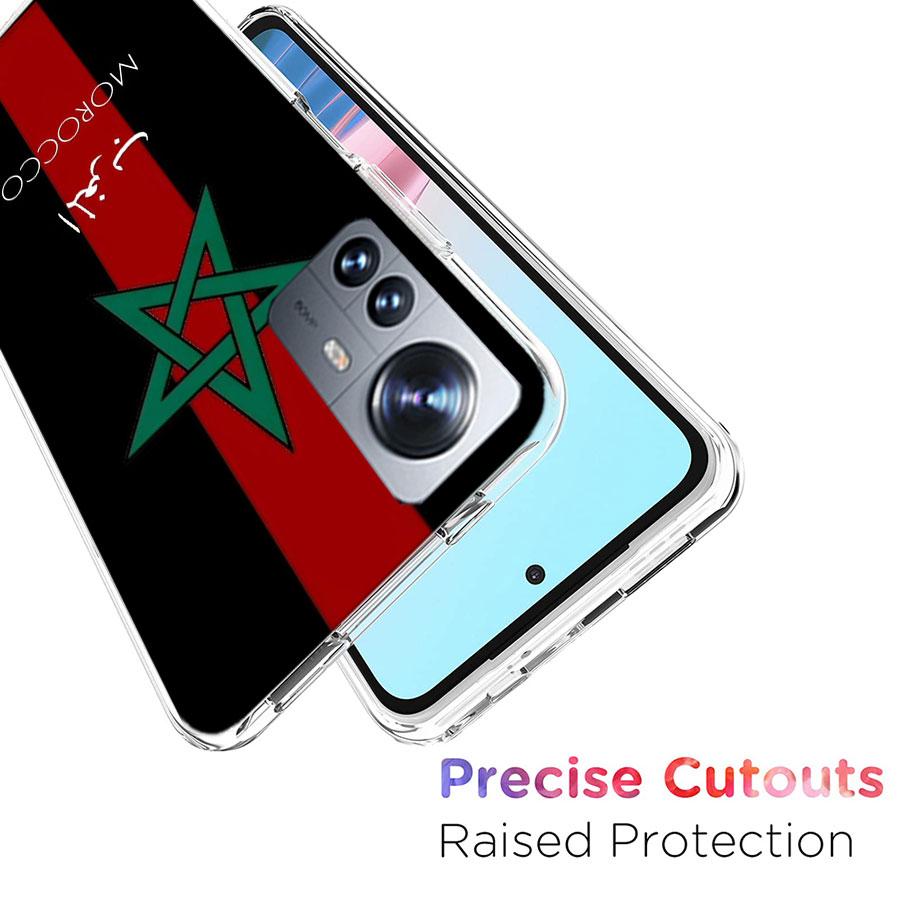 Morocco Flag Soccer Phone Case For Xiaomi Mi 13 12T Poco F7 Pro 14 Ultra 15 Pro 12X 12 9 8 Lite 5G 11T 11i 10 10T Pro Capa Co