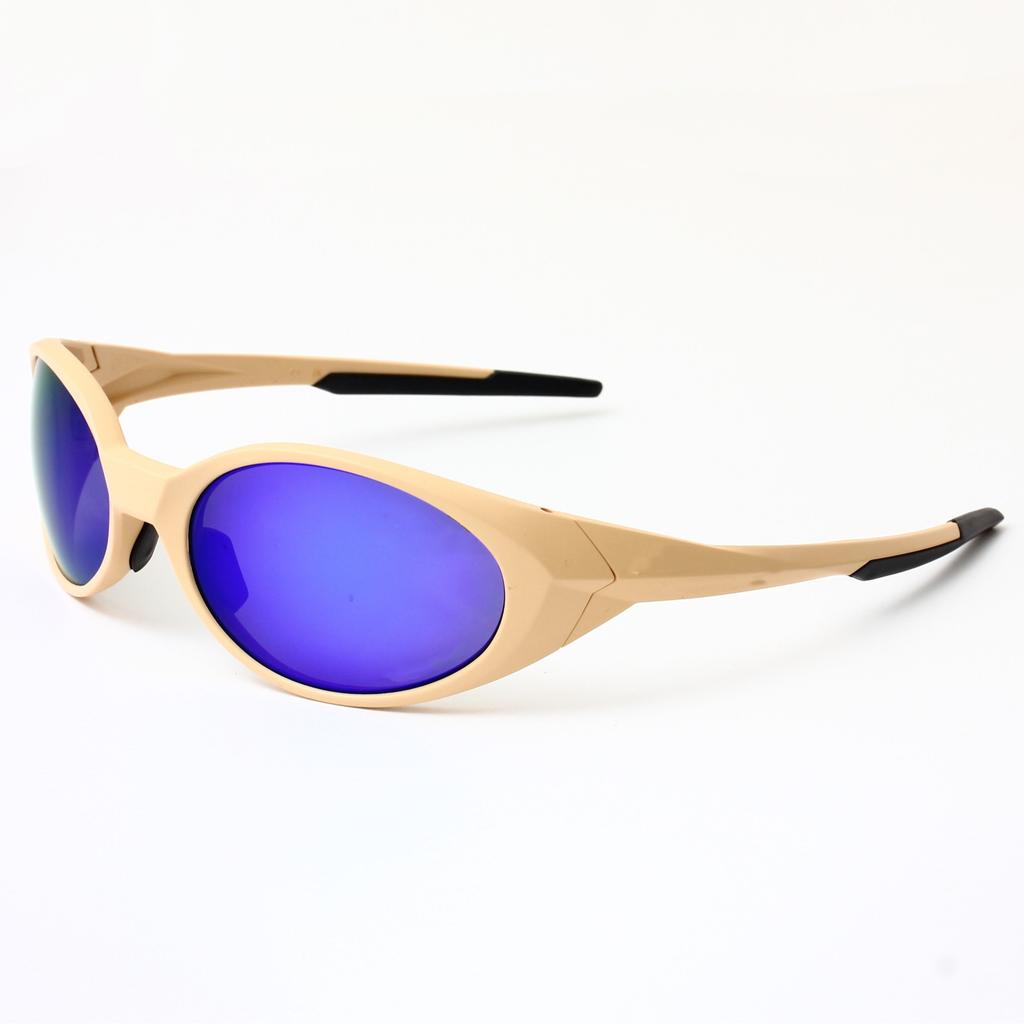 Neue Outdoor-Sport, oval geformte, lässige, Reise-, Fahrrad-, Retro- und stylische Sonnenbrillen für Männer und Frauen