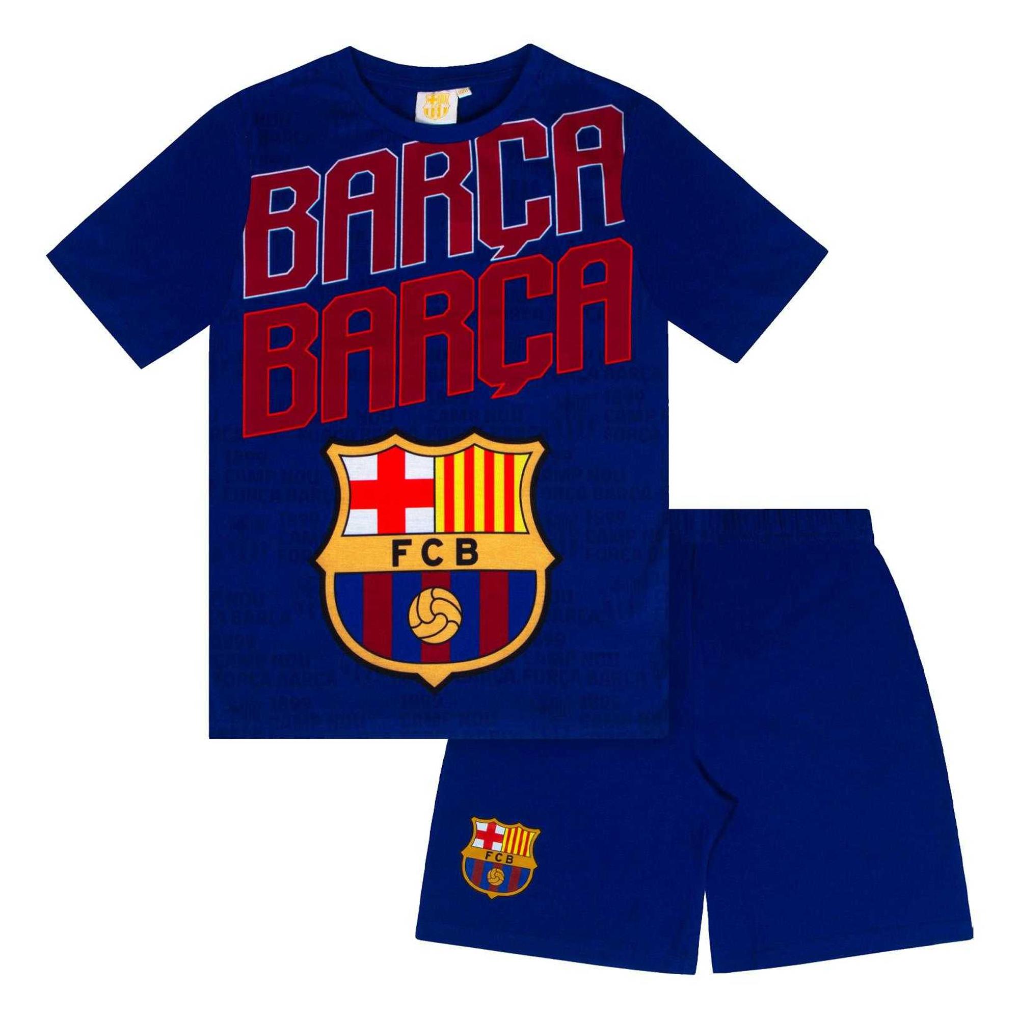 FC Barcelona Jongens Raphinha Korte Pyjama Set 6-7 Years blauw