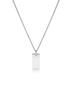 Ag47 [Silver 925 ] Surface Necklace Square
