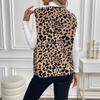Gilet Senza Maniche Scollo a V da Donna Nuova Giacca Cardigan Stampa Leopardo per Autunno e Inverno