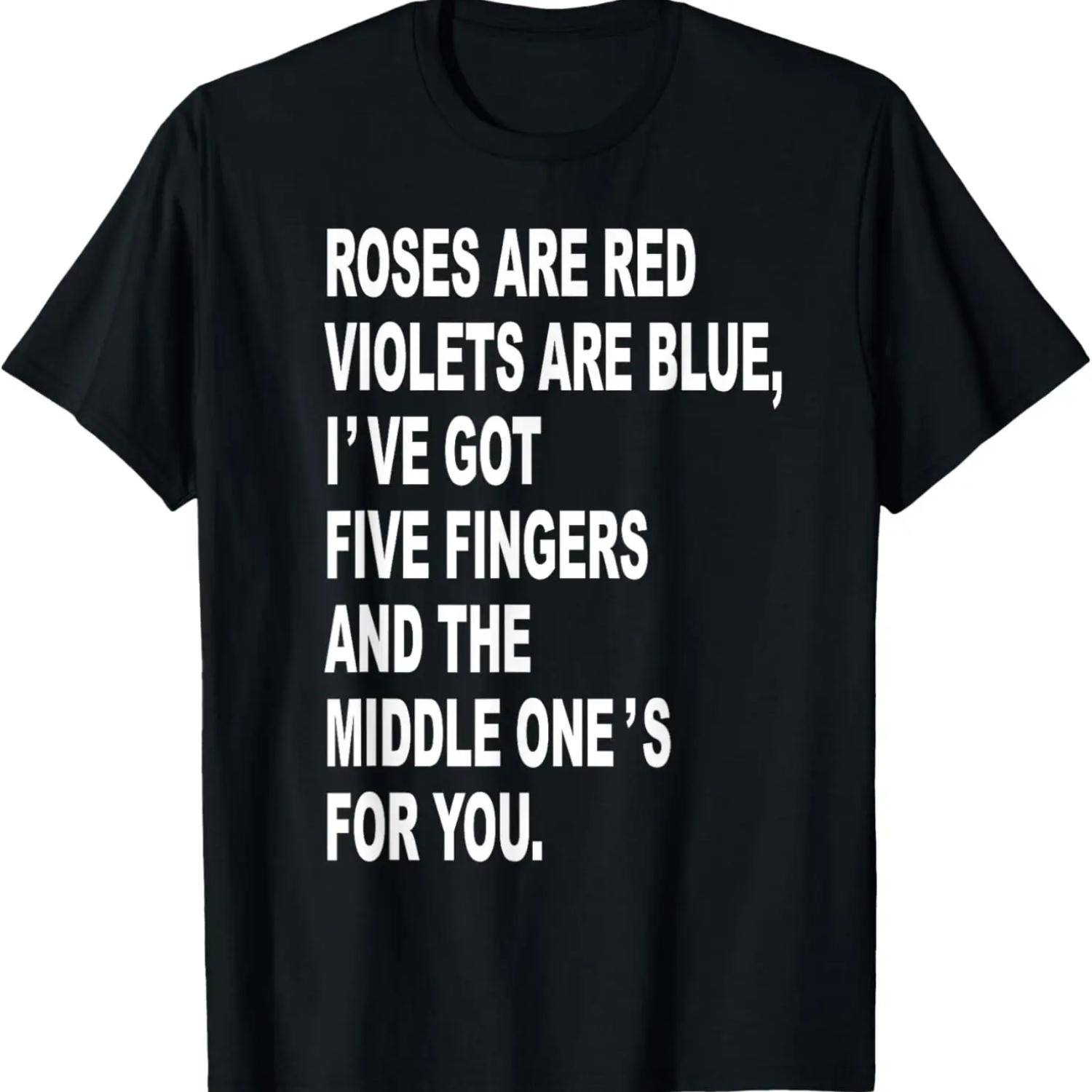 Roses are red T-Shirt S чёрный