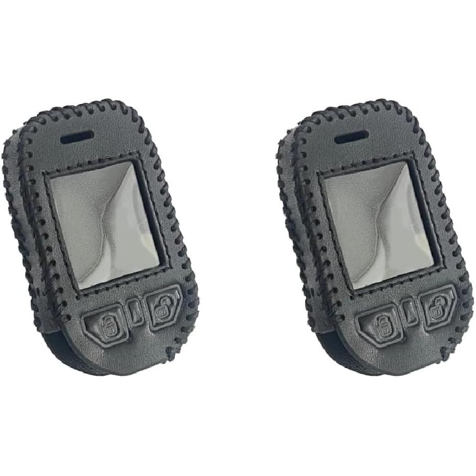 

Pack of 2 #RF-P2WT11-SS RFX-P2WT12-SS Black Leather Case Protective Shell Key Parts Durable Replacement T12 T11 Remote Leather case Key Replacement