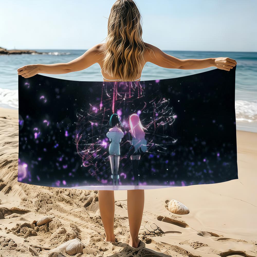 Cartoon A-lien S-Stage S Towel Beach Towel Oversized Quick Dry Towel Absorbent Soft Swim BeachTowels for Men Women