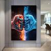 Retro Boxhandschuhe Leinwand Malerei Kunst Ästhetik Poster Drucke Boxing Gym Club Hintergrund Wand Dekor Jungen Zimmer Bild Cuadros