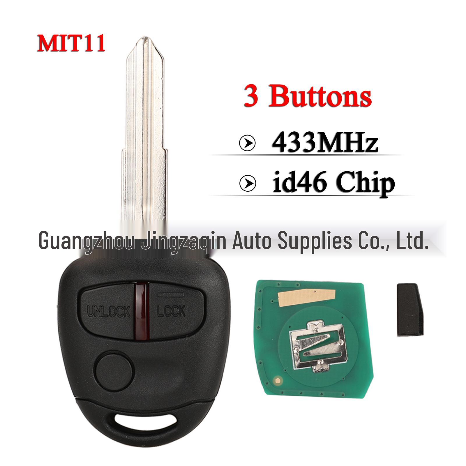 

Mitsubishi Outlander ASX Pajero 2/3 Button Car Key with 46 Chip 433.92MHz
