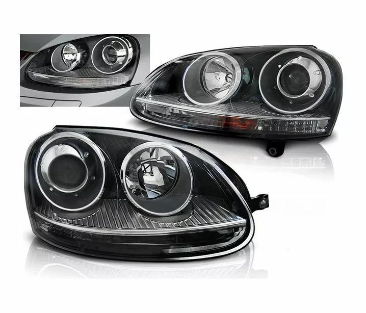 

Передні фари з лінзою Silver (2 шт) для Volkswagen Golf 5