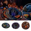 Round Quilted with 3D Optical Design for Halloween Indoor Floor Decor