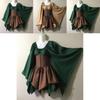 Enchanting Medieval Women Woodland Elf Fairy Dress Corset Set For Halloween Magic
