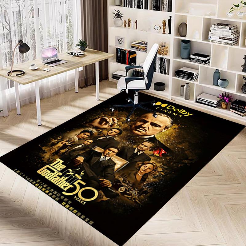 1pc Dolby Cinema The Godfather 50th Anniversary Carpet Anti Slip Polyester Floor Mat for office,Bedroom