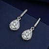 925 Sterling Silver Jewelry Women Fashion Cute Tiny Clear Crystal CZ Stud Earrings Gift for Girls Teens Lady E001