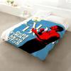 Bad Bunny Throw Flannel Throw Blanket: Soft Kid-Friendly Warm Anti-Static All Season Washable Couch Bed Home