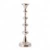 Metal Candle Holder Burnished Finish for Dining Table Centerpiece