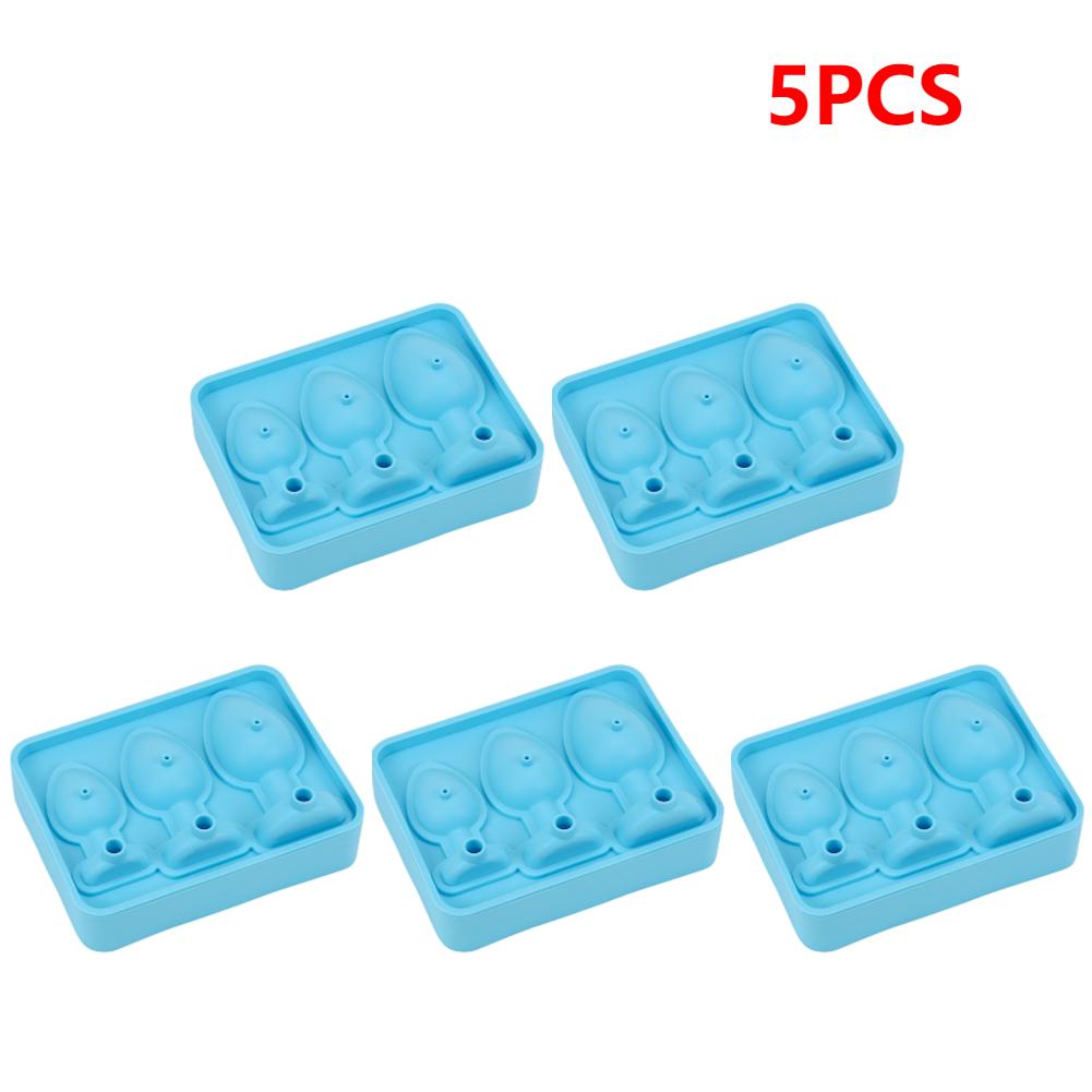1-5PCS Silicone Prank Ice Cube Mold Tray Reusable Fun Shape Ice Cube Molds Novelty Ice Cube Trays for DIY Cake Chocolate Candy