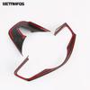 For Kia Seltos -2024 2025 Carbon Fiber Steering Wheel Cover Trim Decoration Frame Sticker Interior Accessories Car Styling