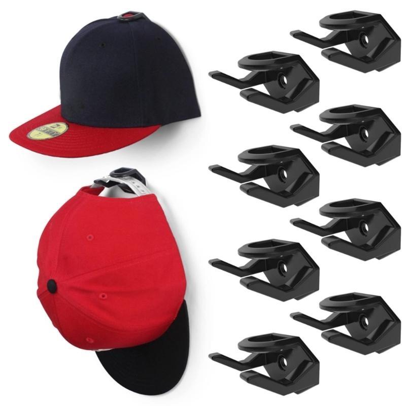1pc/8pcs Hat Rack Wall Hat Hook for Baseball Caps Upgraded Adhesive Hat Holder