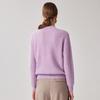 Zhaojun Women's Mock Neck 100% Cashmere Cable Knit Sweater