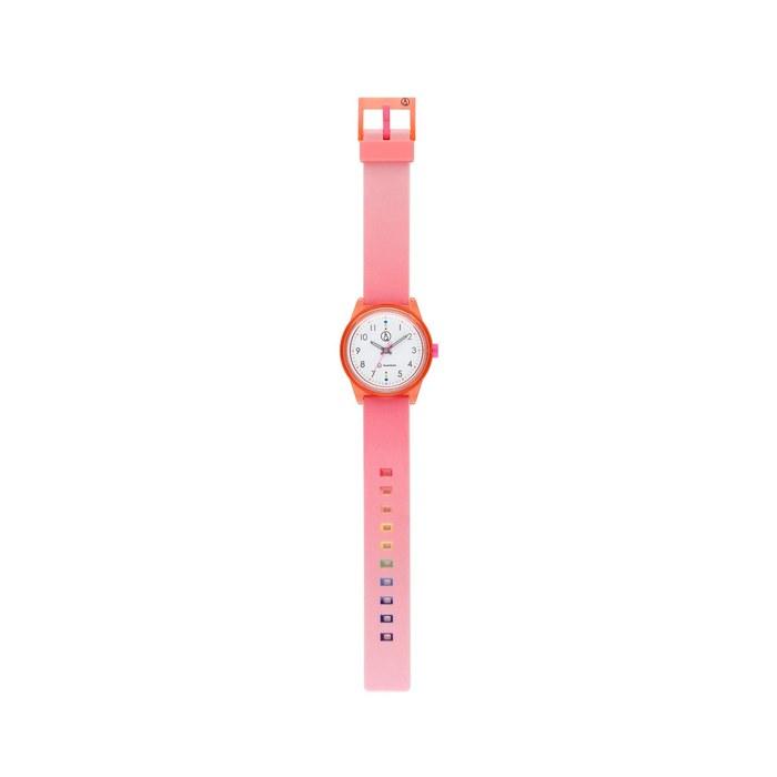 Q&Q SmileSolar Watch Solar Analog Matching Style Waterproof Urethane Band RP26-007 Pink