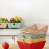 Creative Foldable Vegetable Washing Basin, Household Storage Basket, New Plastic Living Room Fruit Basket, Kitchen Drain Basket
