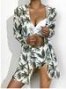2025 Women's European & American Printed Bikini Swimsuit Beach Set