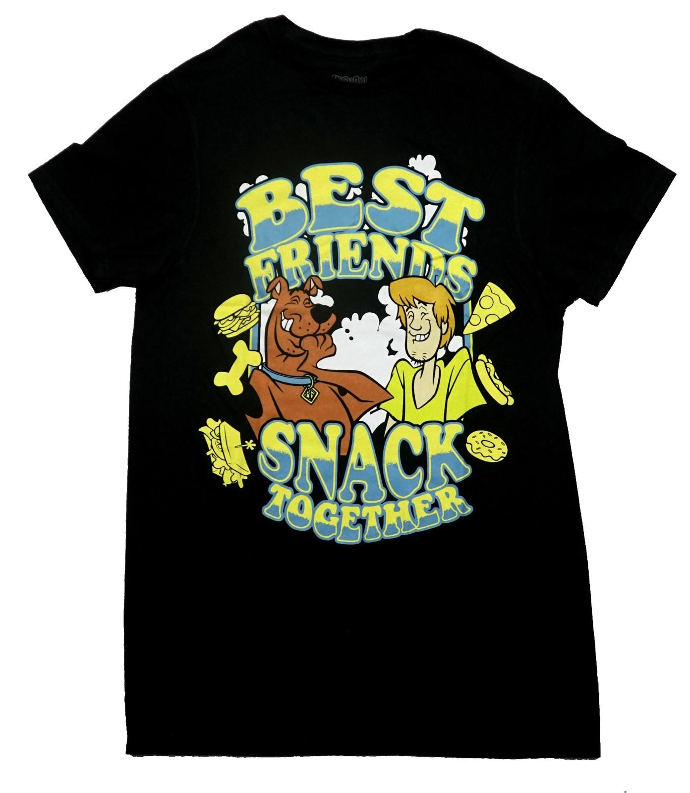 Scooby-Doo New Adult T-Shirt - And Shaggy Best Friends Snack Together M