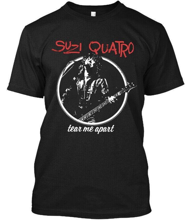 Neu! Beliebtes Suzi Quatro Tear Me Apart Amerikanisches Hard Glam Musik T-Shirt S-4XL S gray