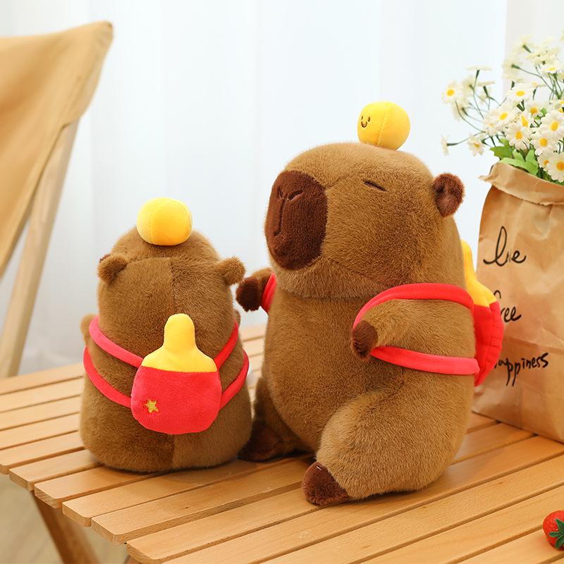 Capybara Table Tennis Plush Doll - Birthday Gift Plush Toy Pillow for Girls
