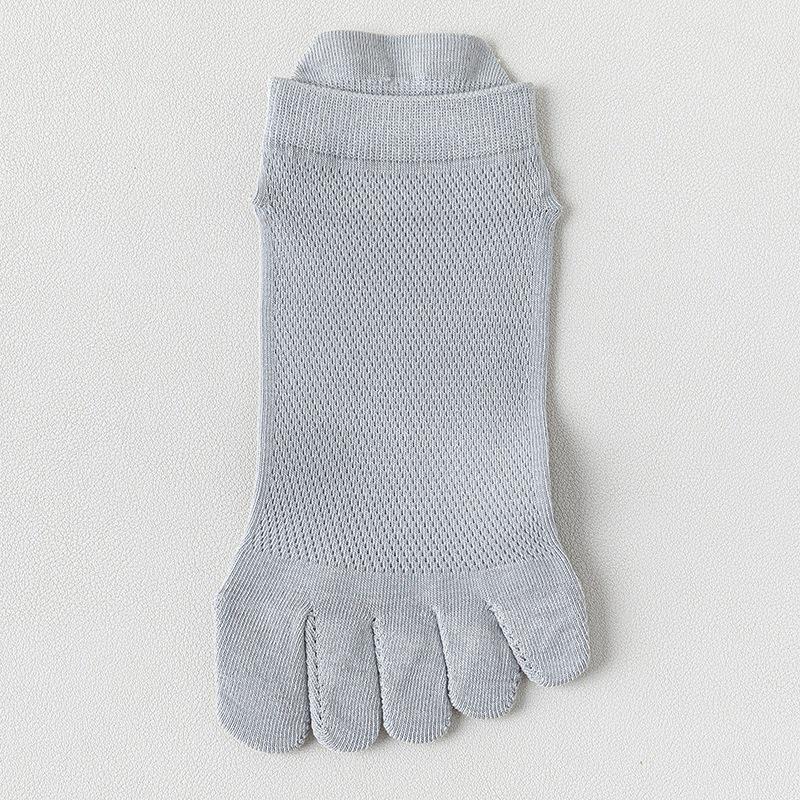 Women's Summer Cotton Mesh Breathable Five-Toe Socks - Antibacterial & Anti-Athlete's Foot