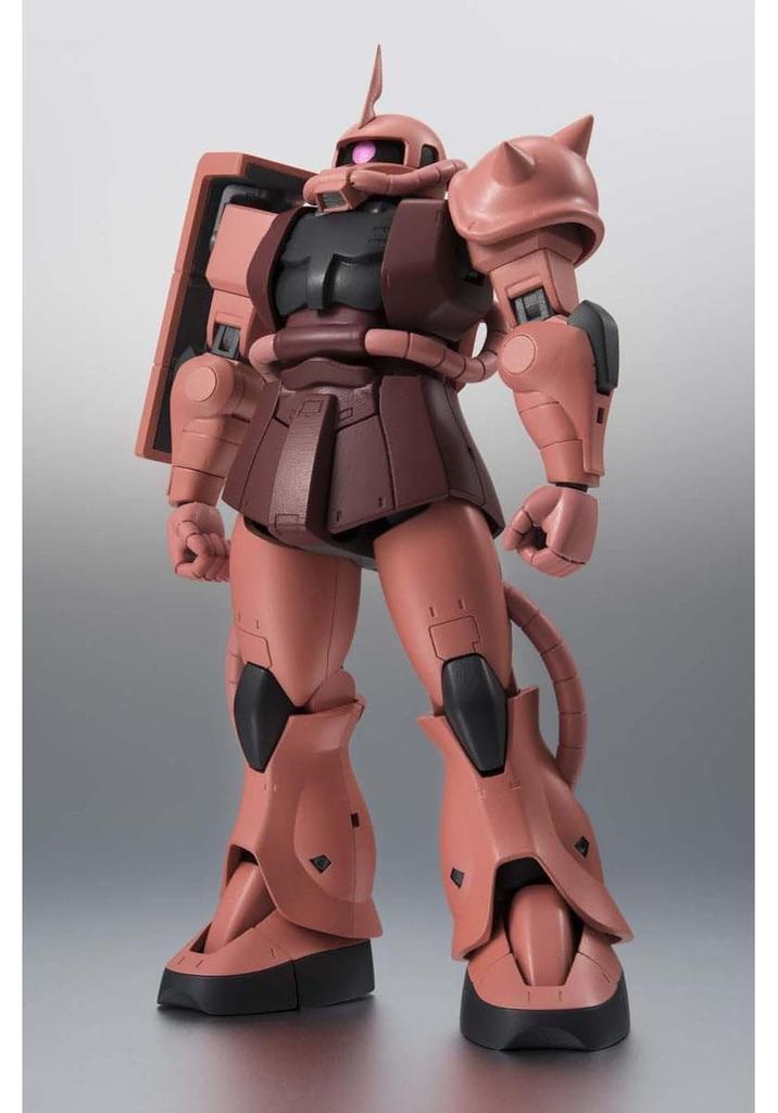 TAMASHII NATIONS ROBOT SPIRITS Mobile Suit Gundam SIDE MS Zaku 125mm PVC ABS Painted Action Figure MS-06S Char's ver. A.N.I.M.E. (Reissue) Approx. &