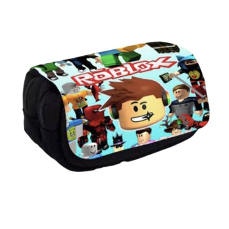3d New Virtual World Roblox Dual-layer Pencil Case For Elementary And Middle School Students