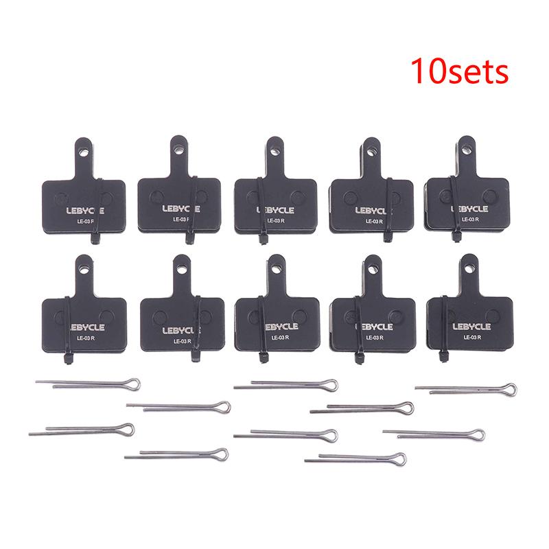 4/6/8/10 Sets Mountain Road Bike Hydraulic Disc Brake Pads Resin Wear-Resistant Durable LE-03P Compatible Bike Disc Brake Pads