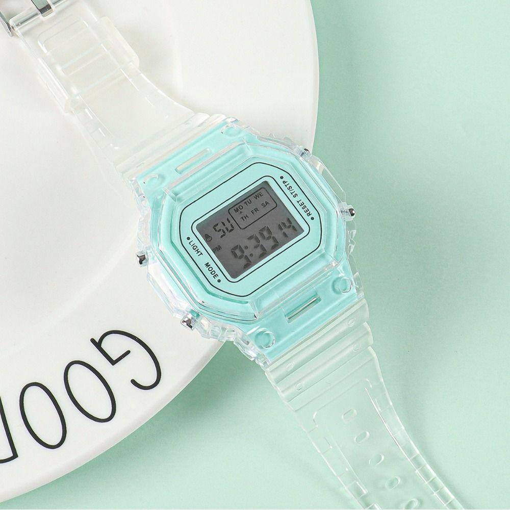 Transparent Watchband Digital Watch Clock Wristwatches Fashion Electronic Watches