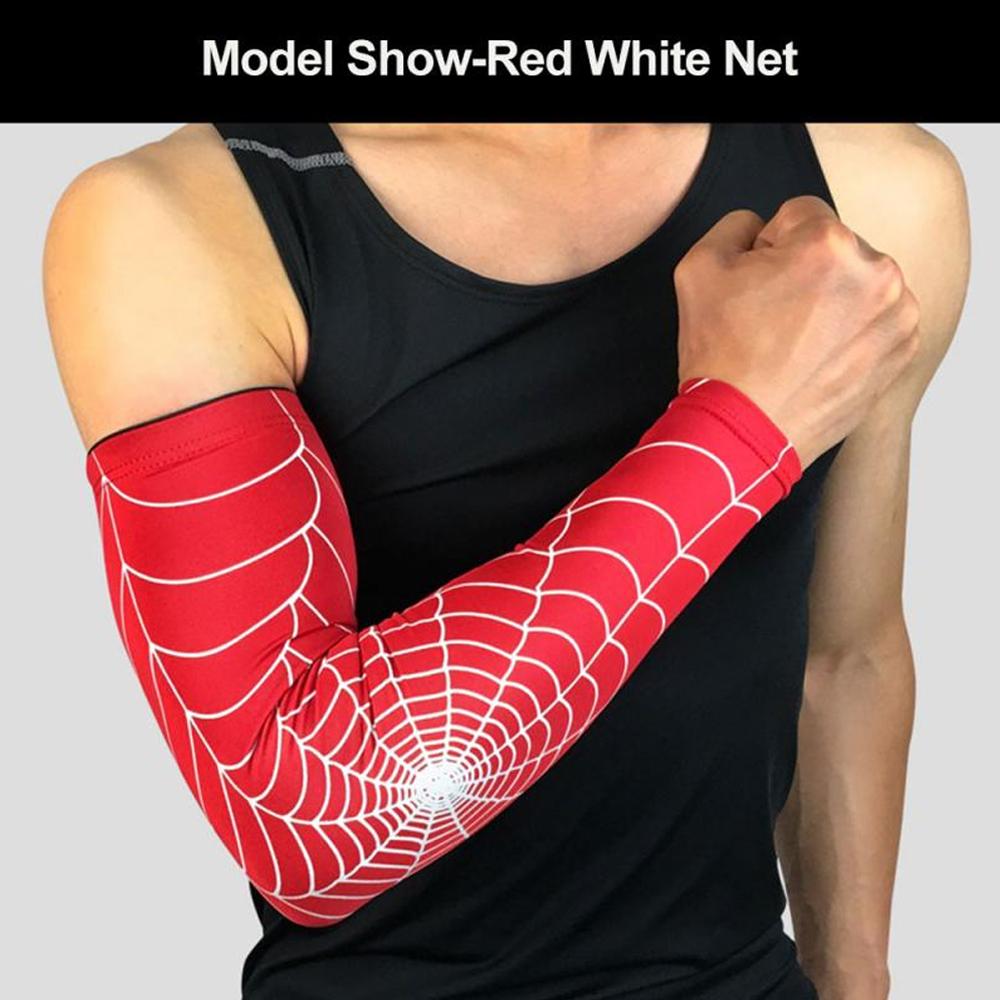 1Pcs UV Protection Breathable Arm Sleeves with Anti-Slip Tattoo Covers Compression Sunblock Ice Silk Cooling Athletic Sleeves