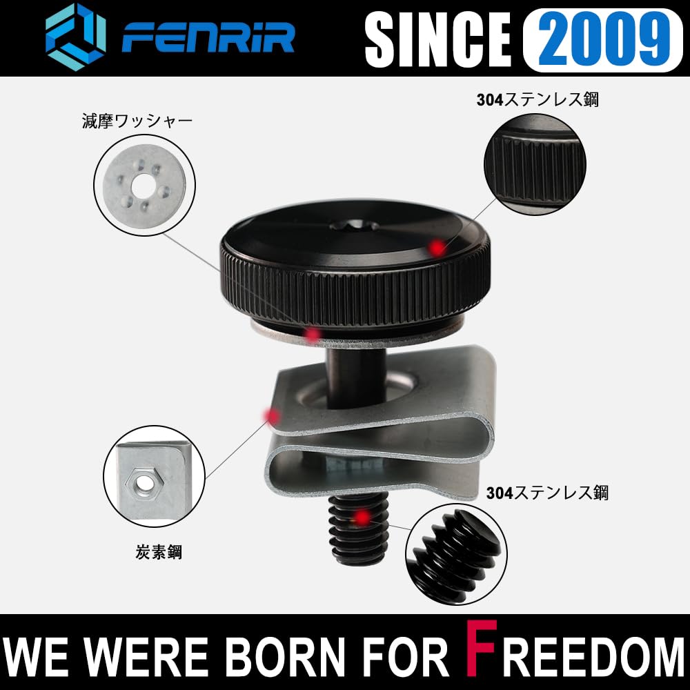 FENRIR Motorcycle Saddlebag Lock Security Bolt Knob Fastener Hardware 304 Stainless Compatible with CVO Ultra Electra Street Road Road King Road Road