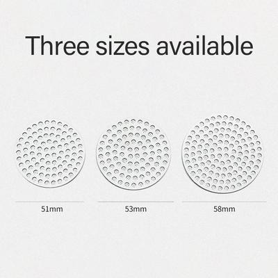 51/53/58mm Reusable Coffee Puck Screen Stainless Steel Double Layer Fine Filter Screen Espresso Accessories KFGL02