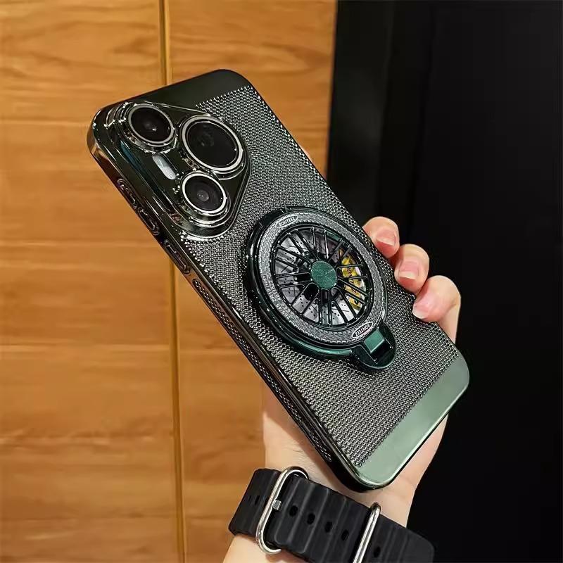 Electroplating heat dissipation net is suitable for Huawei Mate60Pro gyro bracket, mobile phone case Pura70Pro anti-drop protective case.
