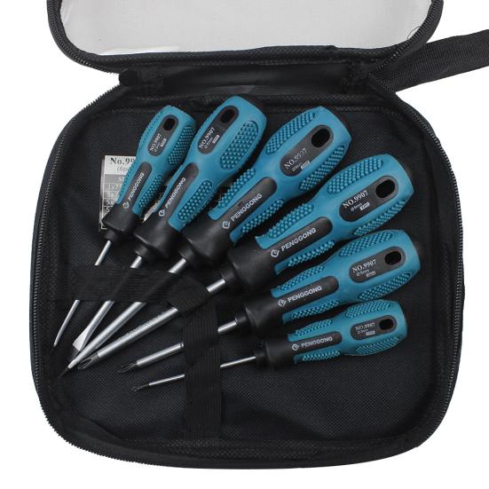 6/7/9Pcs PengGong Magnetic Slotted Cross Insulated Screwdriver Set Hand Tools