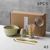 5/6Pcs Matcha Tea Set Bamboo Whisk Teaspoon Sieve Matcha Ceramic Bowl Matcha Whisk Japanese For Tea Lovers Tea-Making Tools
