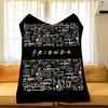 Drama F-Friends Throw Flannel Cozy Print Blanket, Portable, Durable Machine Washable Cute Cool